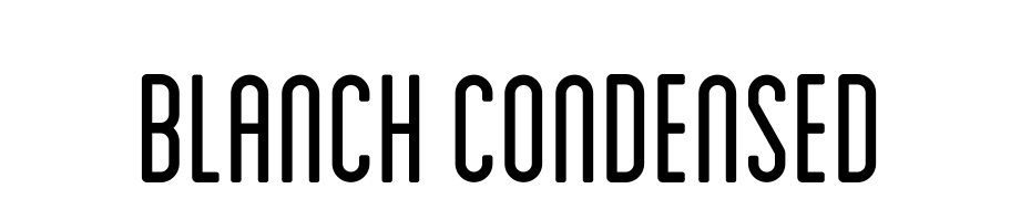 Blanch Condensed Font Download Free
